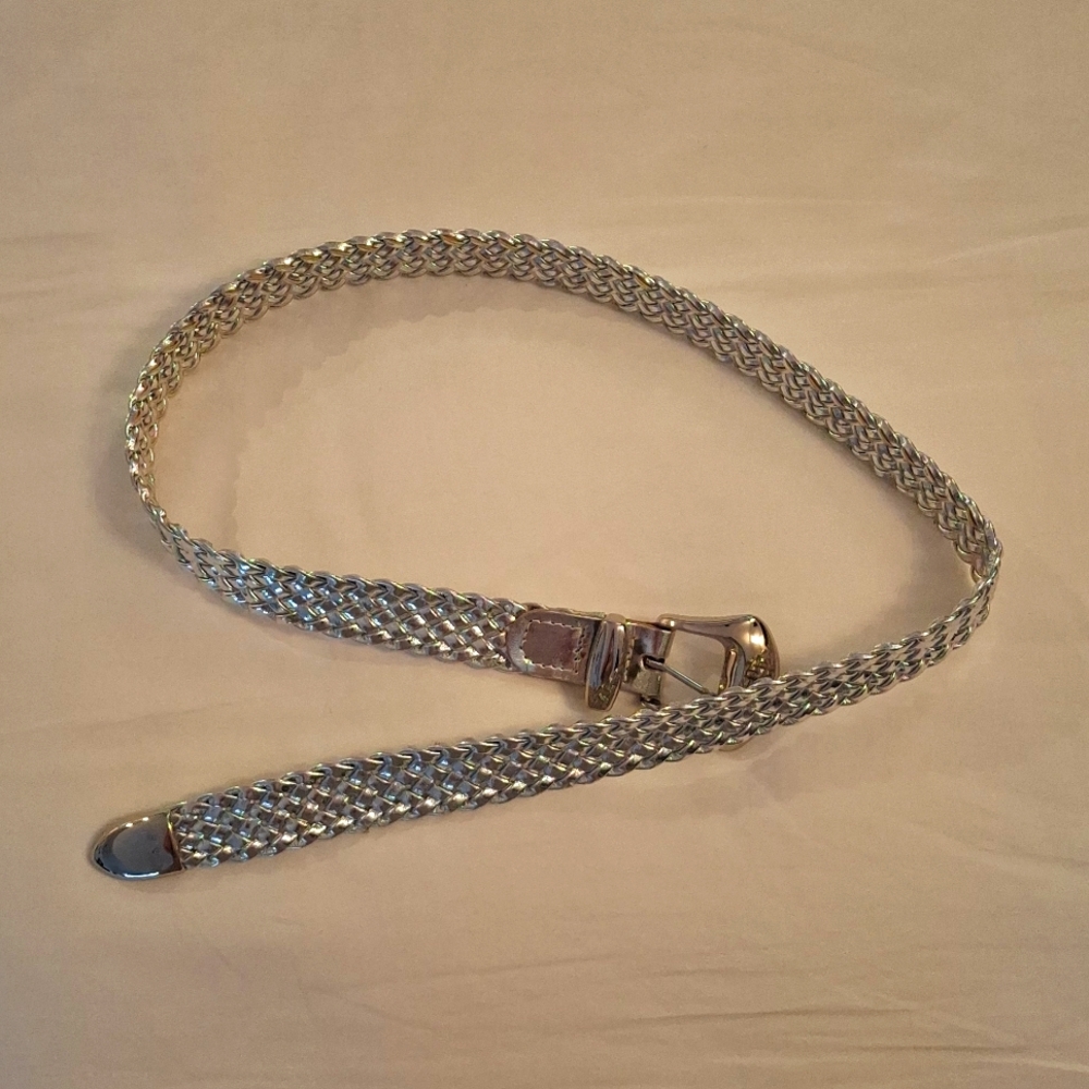 Silver Mesh Belt